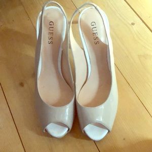 Guess color block Slingback Heels